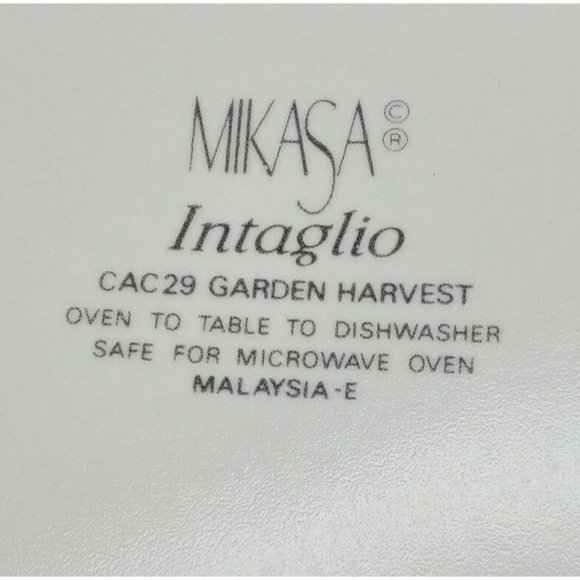 Mikasa Intaglio Garden Harvest One Dinner Plate 11"  CAC29 Mint - Picture 8 of 12